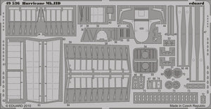 Eduard 49536 1/48 Aircraft- Hurricane Mk II D for HSG (Painted Self Adhesive) (D)