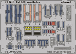 Eduard 49540 1/48 Aircraft- Seatbelts F100F for TSM (Painted)