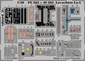 Eduard 49562 1/48 Aircraft- Lavochkin La5 for ZVE (Painted Self Adhesive) (D)