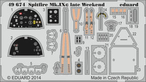 Eduard 49674 1/48 Aircraft- Spitfire Mk IXc Late Weekend for EDU (Painted)