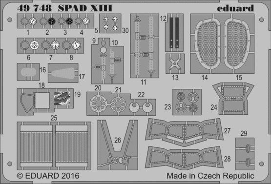 Eduard 49748 1/48 Aircraft- Spad XIII for RVL (Painted) (D)