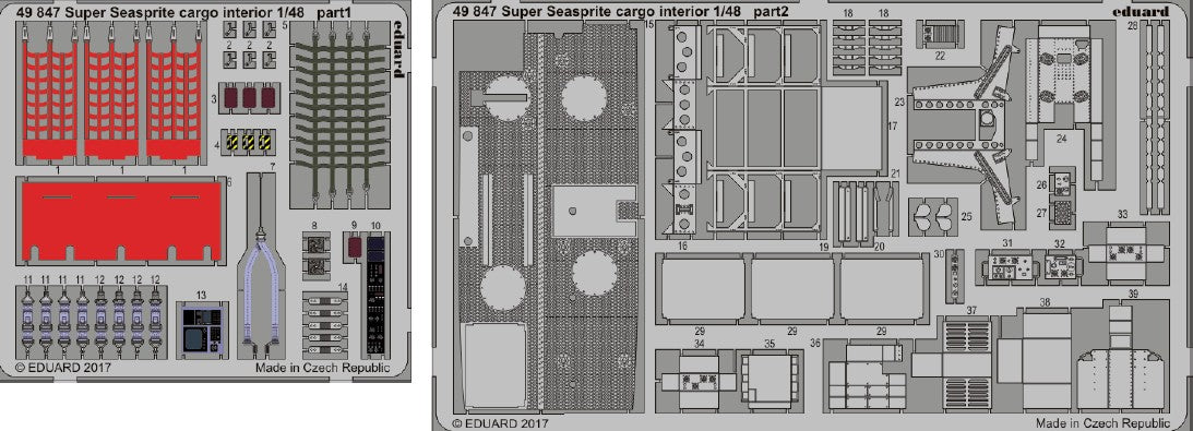 Eduard 49847 1/48 Aircraft- Super Seasprite Cargo Interior for KTY (Painted) (D)