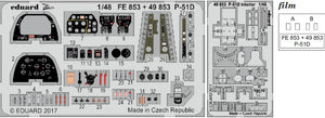 Eduard 49853 1/48 Aircraft- P51D Interior for ARX (Painted) (D)