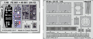 Eduard 49861 1/48 Aircraft- UH1D for KTY (Painted) (D)