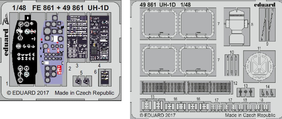 Eduard 49861 1/48 Aircraft- UH1D for KTY (Painted) (D)