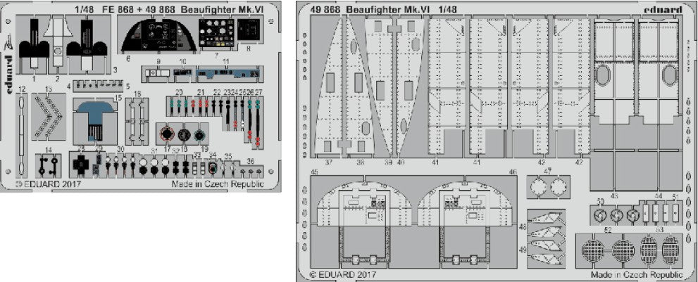 Eduard 49868 1/48 Aircraft- Beaufighter Mk VI for TAM (Painted) (D)