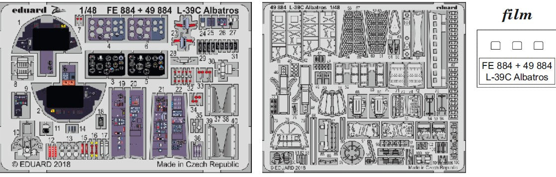 Eduard 49884 1/48 Aircraft- L39C Albatros for TSM (Painted) (D)