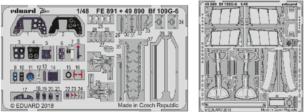 Eduard 49890 1/48 Aircraft- Bf109G6 for TAM (Painted)