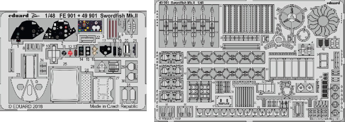 Eduard 49901 1/48 Aircraft- Swordfish Mk II for TAM (Painted)