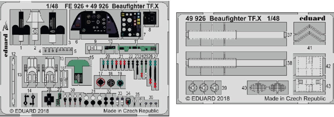 Eduard 49926 1/48 Aircraft- Beaufighter TF X for RVL (Painted) (D)