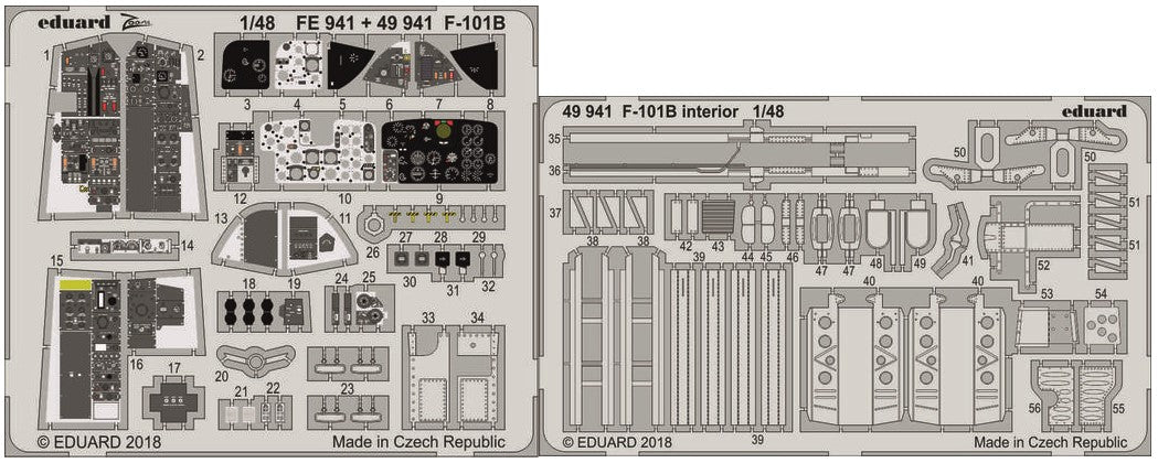 Eduard 49941 1/48 Aircraft- F101B Interior for KTY (Painted) (D)