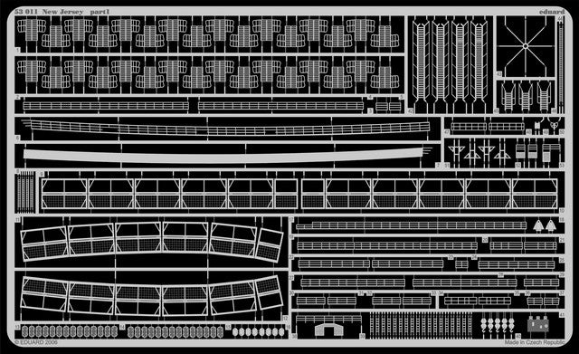 Eduard 53011 1/350 Ship- USS New Jersey for TAM