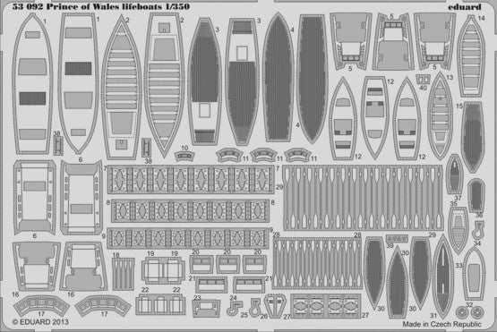 Eduard 53092 1/350 Ship- Prince of Wales Lifeboats for TAM