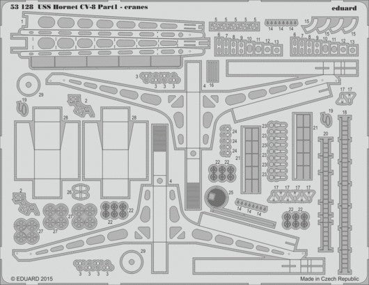 Eduard 53128 1/200 Ship- USS Hornet CV8 Cranes Pt.1 for Merit (D)