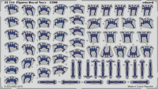 Eduard 53144 1/200 Ship- Royal Navy Figures (Painted) (D)