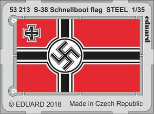 Eduard 53213 1/35 Ship- S38 Schnellboot Flag Steel for ITA (Painted)