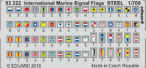 Eduard 53222 1/700 Ship- International Marine Signal Flags Steel (Painted)