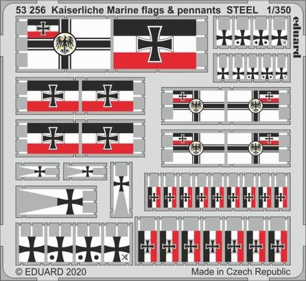 Eduard 53256 1/350 Ship- Kaiserlische Marine Flags & Pennants Steel (Painted)