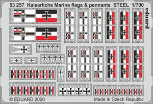 Eduard 53257 1/700 Ship- Kaiserlische Marine Flags & Pennants Steel (Painted)
