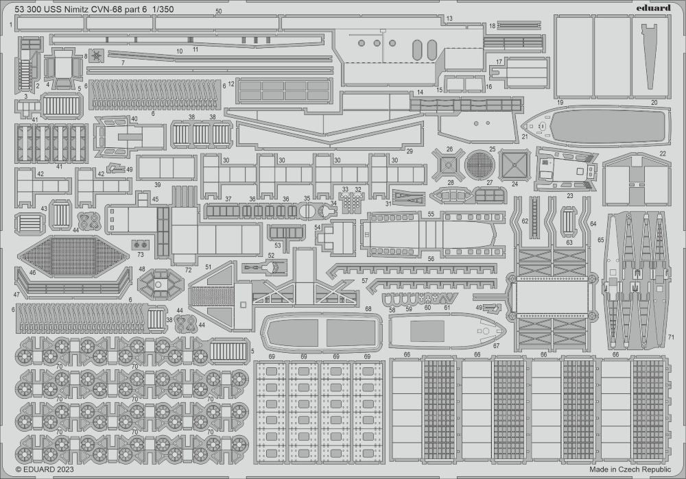 Eduard 53300 1/350 Ship- USS Nimitz CVN68 Part 6 for TSM