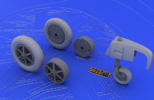 Eduard 632004 1/32 Aircraft- Bf109E Wheels for EDU (Resin)