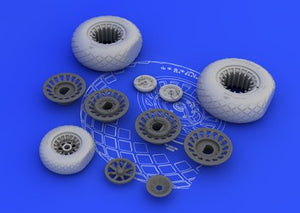 Eduard 632014 1/32 Aircraft- B25H/J Wheels for HKM (Resin)