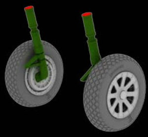 Eduard 632019 1/32 Aircraft- F4U1 Wheels for TAM (Resin)