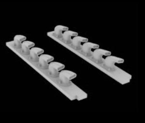 Eduard 632020 1/32 Aircraft- Bf109G6 Exhaust Stacks for RVL (Photo-Etch & Resin)