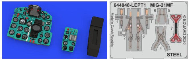 Eduard 644048 1/48 Aircraft- MiG21MF LooK for EDU (Photo-Etch & Resin)
