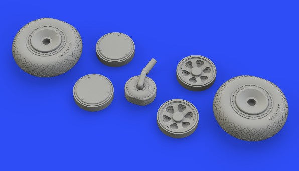 Eduard 672221 1/72 Aircraft- P47D Wheels for TAM (Mask & Resin)