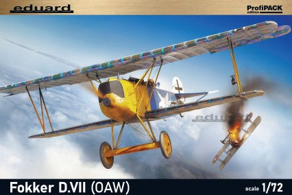 Eduard 70131 1/72 WWI Fokker D VII (OAW) German BiPlane Fighter (Profi-Pack Plastic Kit)