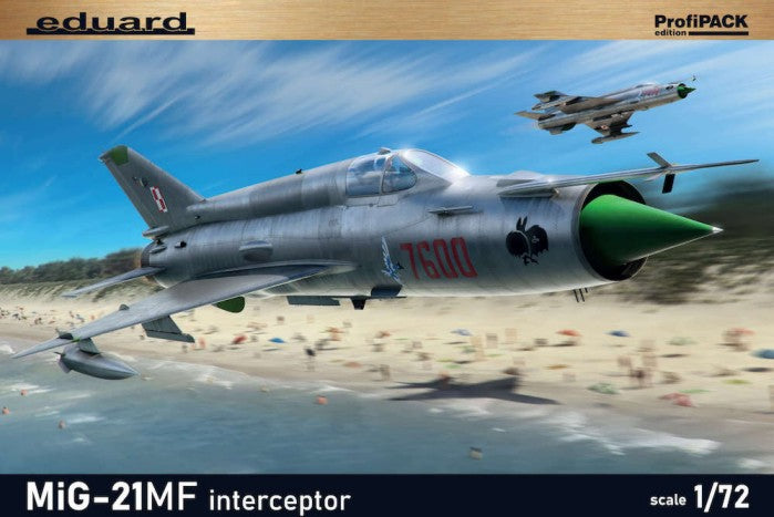 Eduard 70141 1/72 MiG21MF Interceptor Aircraft (Profi-Pack Plastic Kit)