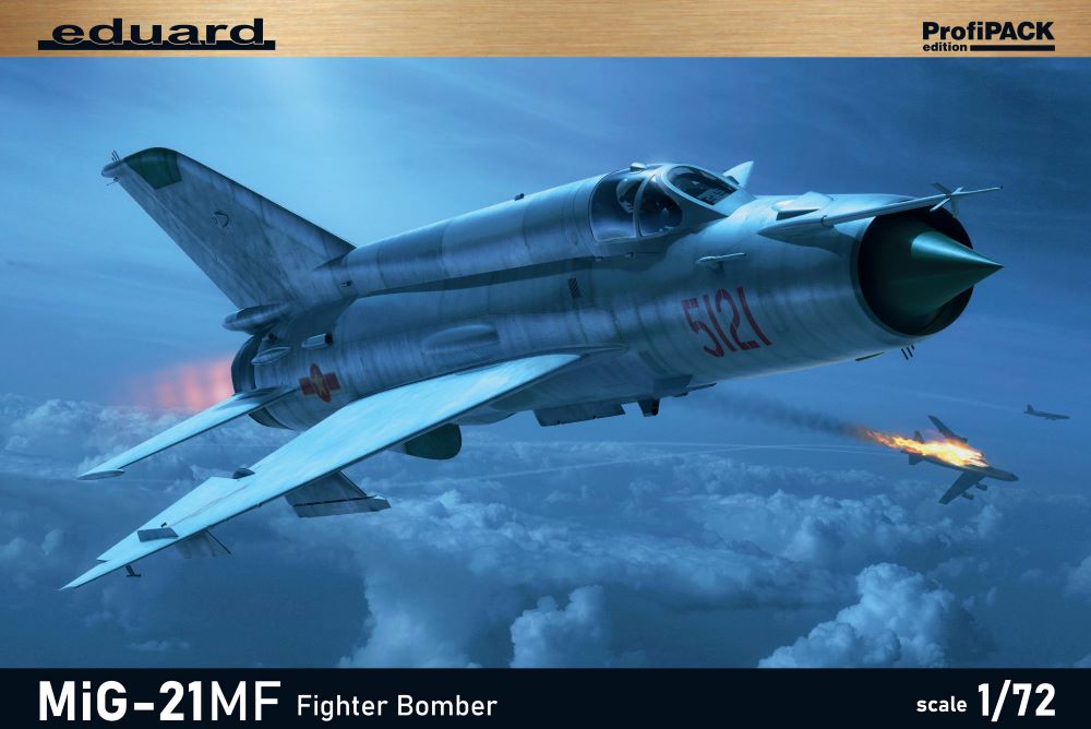 Eduard 70142 1/72 MiG21MF Soviet Cold War Fighter Bomber (Profi-Pack Plastic Kit)