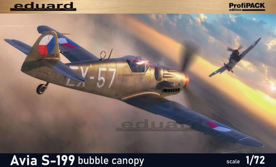 Eduard 70151 1/72 WWII Avia S199 German Fighter w/Bubble Canopy (Prof-Pack Plastic Kit)