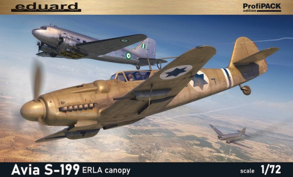 Eduard 70152 1/72 WWII Avia S199 Czech Fighter w/Erla Canopy (Prof-Pack Plastic Kit)