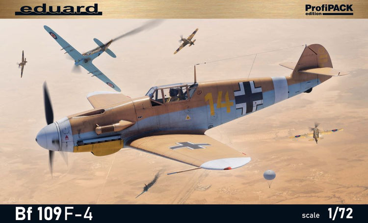 Eduard 70155 1/72 WWII Bf109F4 German Fighter (Profi-Pack Plastic Kit)