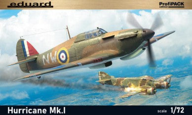 Eduard 7099 1/72 WWII Hurricane Mk I British Fighter (Profi-Pack Plastic Kit)