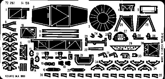 Eduard 72292 1/72 Aircraft- Fi156 Storch for ACY