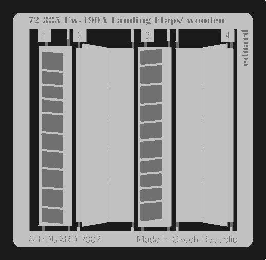 Eduard 72385 1/72 Aircraft- Fw190A Landing Flaps/Wooden Type for TAM(D)