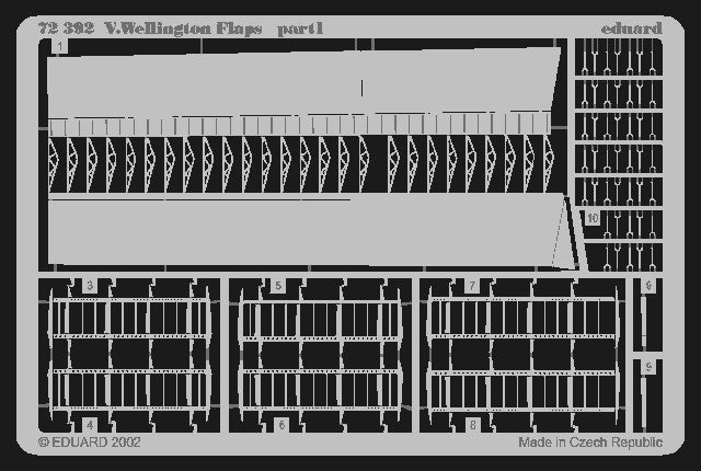 Eduard 72392 1/72 Aircraft- Wellington Flaps for MPM (D)