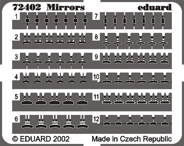 Eduard 72402 1/72 Aircraft- Mirrors(D)