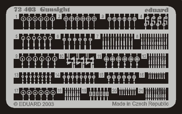 Eduard 72403 1/72 Aircraft- Gunsights