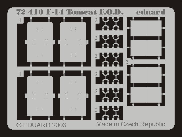 Eduard 72410 1/72 Aircraft- F14 F.O.D. for HSG