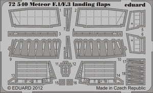 Eduard 72540 1/72 Aircraft- Meteor F1/F3 Landing Flaps for DML(D)