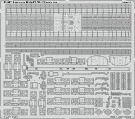 Eduard 72577 1/72 Aircraft- Lancaster B Mk I/III Bomb Bay for ARX (D)