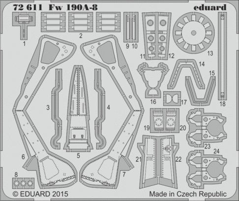 Eduard 72611 1/72 Aircraft- Fw190A8 for EDU