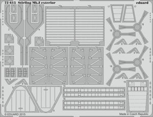 Eduard 72615 1/72 Aircraft- Stirling MK I Exterior for ITA (D)