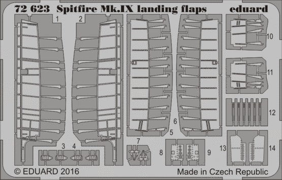 Eduard 72623 1/72 Aircraft- Spitfire Mk IX Landing Flaps for EDU(D)