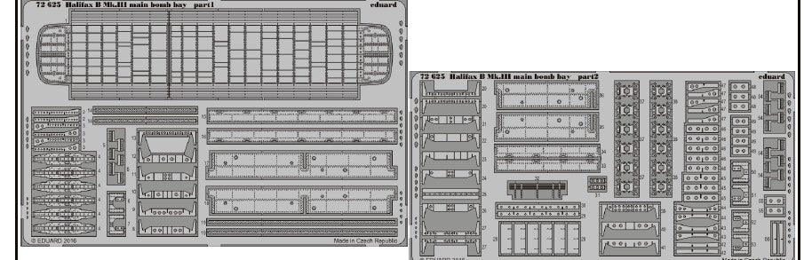 Eduard 72625 1/72 Aircraft- Halifax B MK III Main Bomb Bay for RVL(D)