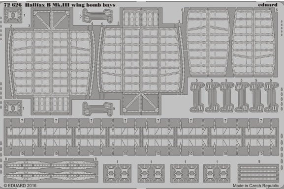 Eduard 72626 1/72 Aircraft- Halifax B MK III Wing Bomb Bays for RVL(D)